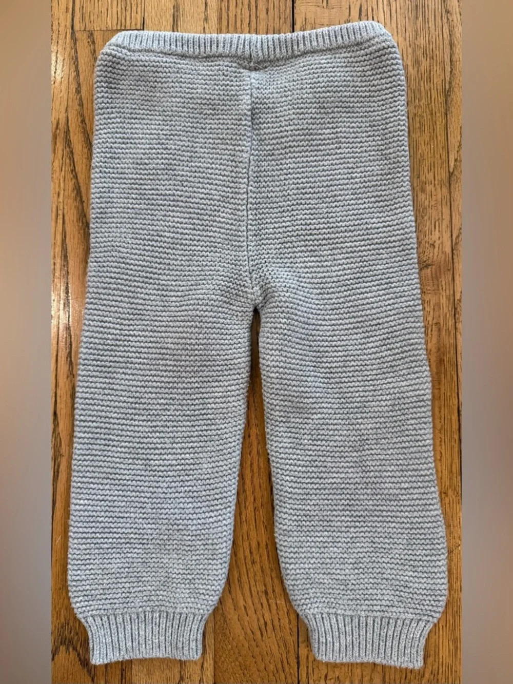 Baby Gap Cozy Knit Baby Sweater Pants - Light Gray 18-24 months EUC